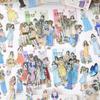 Journamm 30pcs/pack Ins Girl PET Stickers Flowers Materials DIY Scrapbooking Decor Junk Journal Collage Stationery Aesth Sticker