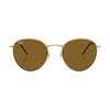 RAYBAN Logo Metal Round Sunglasses Unisex Couple Style 0RBR0103S