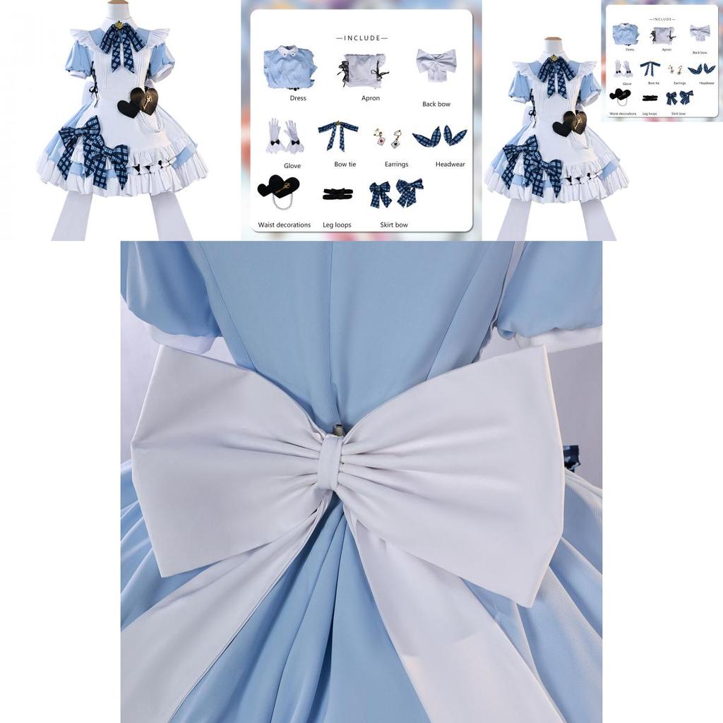 Lovelive Cosplay Outfit With White Thigh Socks For Game Role Play