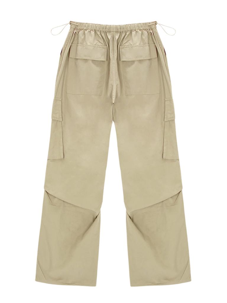 ASIF CALIE Parachute Cargo Pants Beige