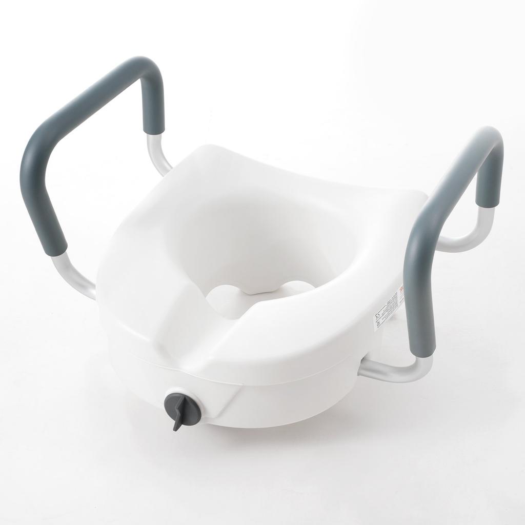 VEVOR Raised Toilet Seat 5" (12.7 Cm) Height Raised 350 Lbs/158.8 Kg for Round and Elongated Toilet