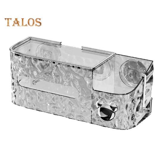 

Прозрачный держатель для салфеток для душа, большой емкости, гладкая текстура, диспенсер для бумаги, контейнер для хранения влажных салфеток серый