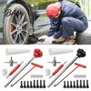 Tire Valve Tool Kit 23Pcs Stem Set, Quick Change Installer with TR413/TR414 Cars Stems, 4-Way Core Removal for Motorcycles Maintenance