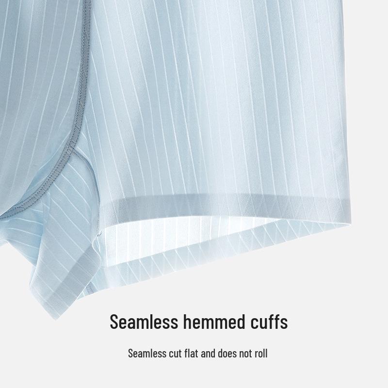 Men's Quick-Dry Seamless Elastic Underwear - Custom Plus Size Breathable Ice Silk