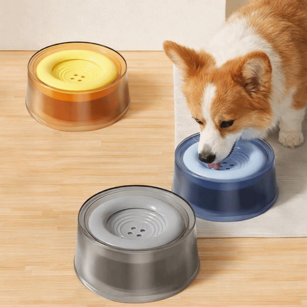 Non-Slip Base Pet Floating Water Bowl Large Capacity Cat Bowl Dog Drinking Bowl  Indoor Outdoor