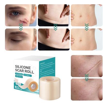 Silicone Scar Patch Hydrocolloid Roll Self-adhesive Ydrocolloid Patch Bandage Highly Absorbent for Burn Blister Wound Care