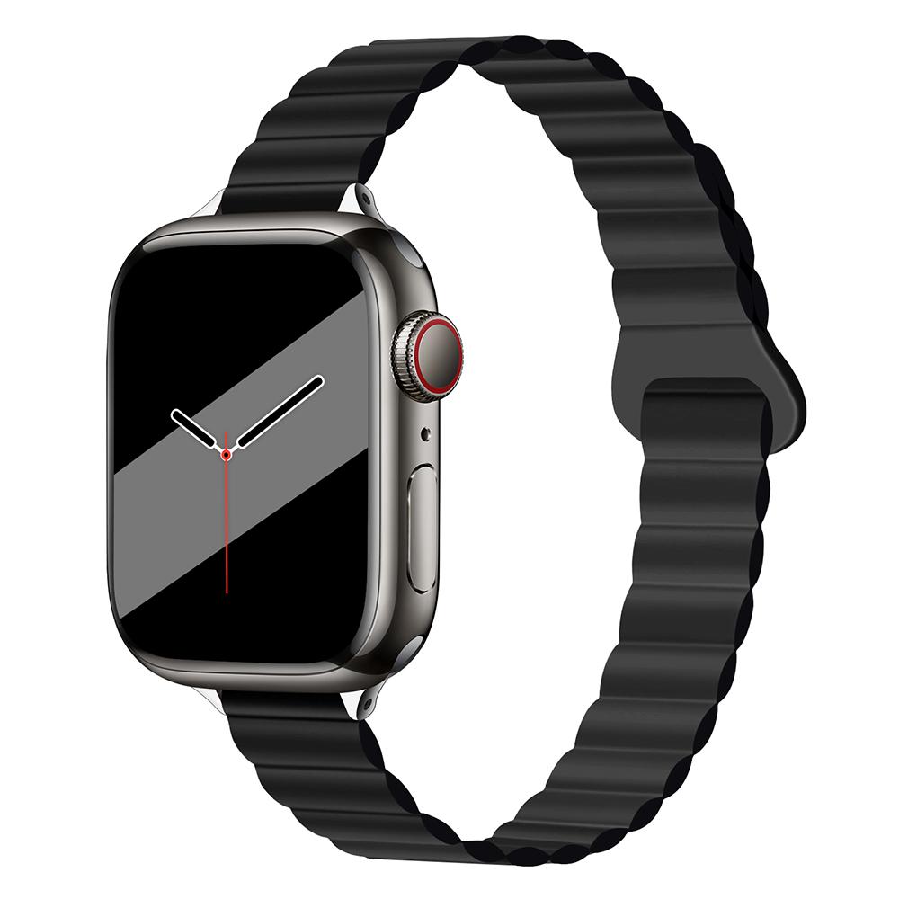 Damen Schlankes Silikonarmband Magnetarmband für Apple Watch S11 10 46/42mm 45mm 44 Schlanke Bänder 38mm 40mm 41 Armband iWatch SE 9 8 7 6