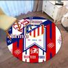 Custom Name Atlético Madrid Printed Round Rug Carpet Chair Rug Area Rug Entryway Doormats,for Office Chair Living Room Bedroom Kitchen Room.