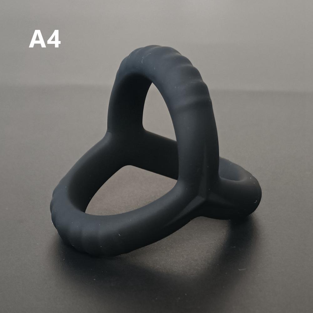 Silikon Doppel-Penisring, Dehnbar Länger Härter Stärkere Erektion Cockring Erektionsverstärkend Sexspielzeug für Mann oder Paare