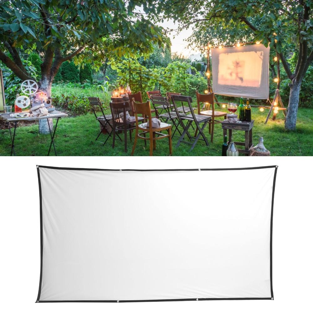 Polyester Foldable Projection Cloth HD Movie Screen Small Conference Room Projection