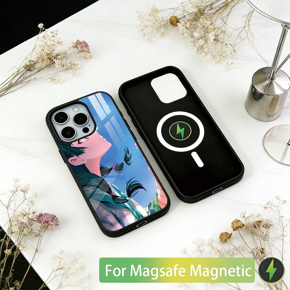 

The Apothecary Diaries Maomao Phone Case For iPhone17,16,15,14,13,12,11 Plus,Pro Magnetic with Magsafe Wireless Charging iPhone13ProMax