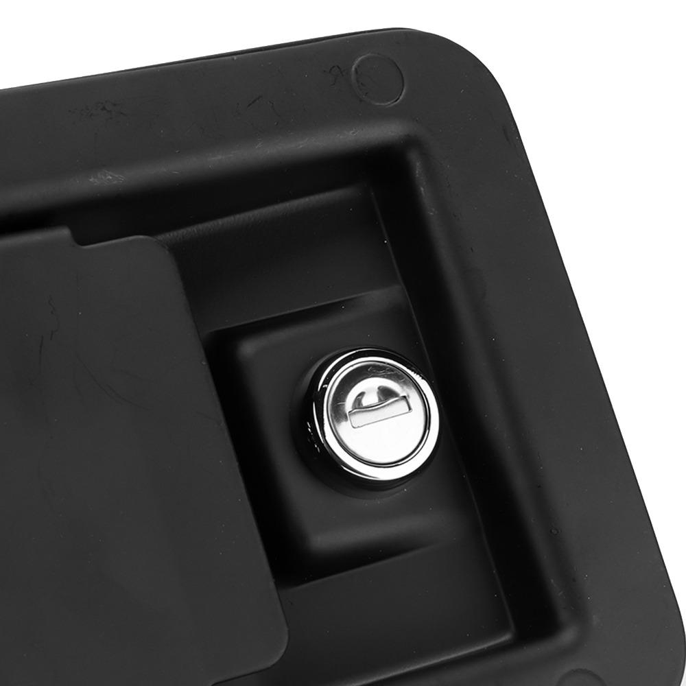 With 2 Keys Panel Lock Black Square Lock Wide Match Equipment Lock Equipment Cabinet Swap