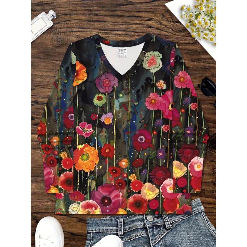 Fashionable and elegant vacation abstract painting tie-dye flowers and floral graphics all over the body