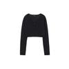Lap  Set  Sheer V Neck Cardigan As2kg460