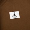 Jordan Flight Fleece Hoodie With Logo Patch Women Tops Brown DQ4604-385