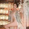 Sexy Underwear Hanfu Retro Nightdress Sexy Underwear Women's Belly Pocket Abstinence System Free Mood Pajamas Set