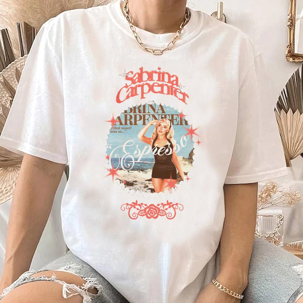 

Breathable Shirt Streetwear Kawaii Graphic Trendy Sabrina Caprenter Shirt Teen Gothic Retro Aesthetic Clothes S