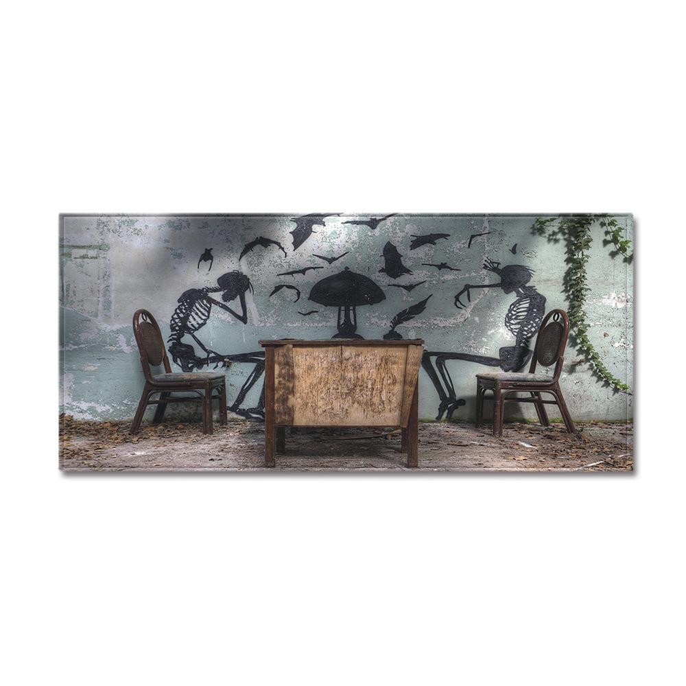 Skull Sand Wardrobe Shoe Cabinet Long Floor Mat