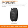 Custodia Porta Chiavi Auto in Metallo e Pelle Guscio Portachiavi per VW Volkswagen Polo Tiguan Passat Golf Jetta Lavida Accessori Portachiavi