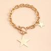 Collarbone Chain Temperament Simple Metal Five-pointed Star Necklace Bracelets