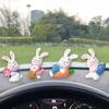 Car Cute Rabbit Ornaments Center Console Decoration Dashboard Ornaments Gifts for Woman Car Decor Auto Interior Accessories