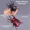 3 Pièces Jouet Scarabée Licorne à Remonter Insecte Réaliste Éclaircissement Éducatif Science Interactif Amusant Cadeaux de Fête d'Anniversaire pour Adultes