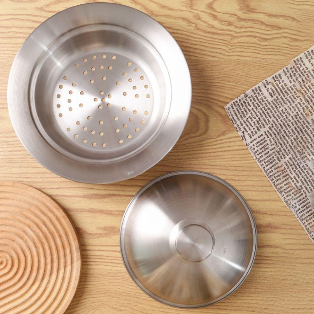 Deepened Flying Disc Steamer Rust-proof Steaming Plate Unique Steaming Rack  Egg Custard