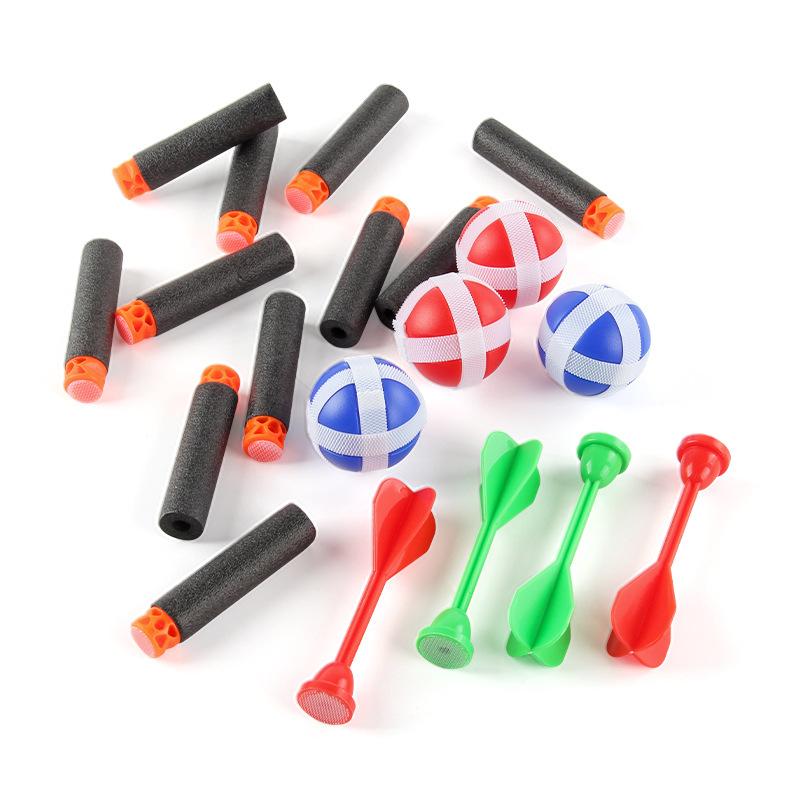 Children'S Space Target Plate 3-In-1 Sticky Ball Throwing Darts Double Competition Indoor Leisure Sports Toys