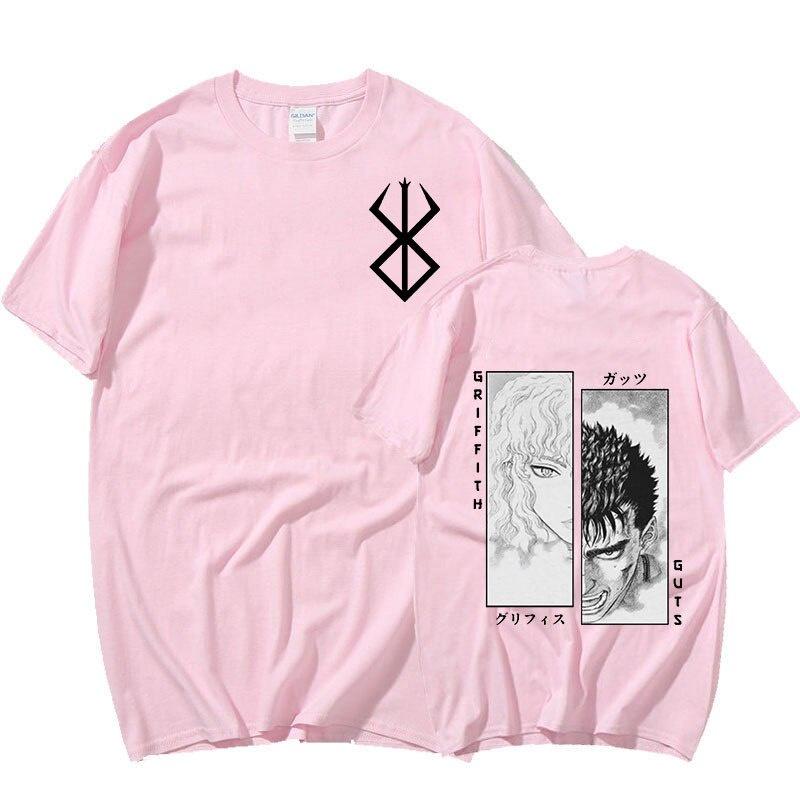 Men Women T-Shirt Anime Guts Griffith Cotton T Shirt Harajuku Funny Berserk T-Shirt Printed Clothes Hip Hop Tops Tees Summer Tops LOTA