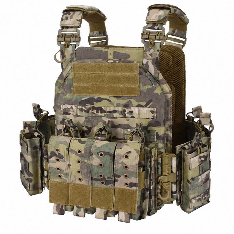 Lightweight Tactical Vest Outdoor Training Fitness Hiking Camping Military Style Utility Waistcoat