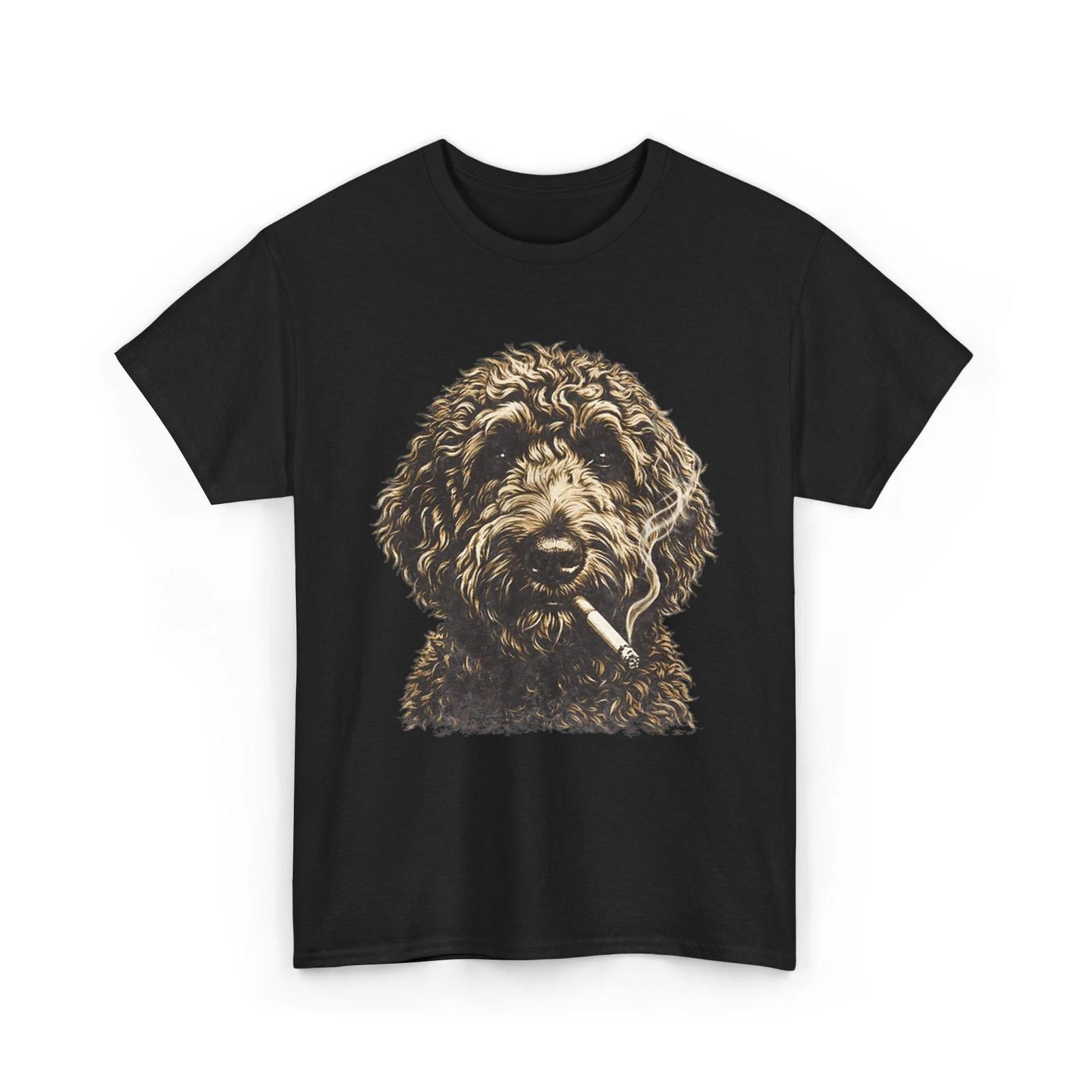 Smoking Goldendoodle Meme Funny Dog T-Shirt 3XL