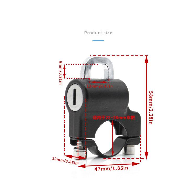Motorcycle Safety Helmet Lock Anti-theft Fixed Multi-functional Portable Handlebar Lock Motorcycle Supplies