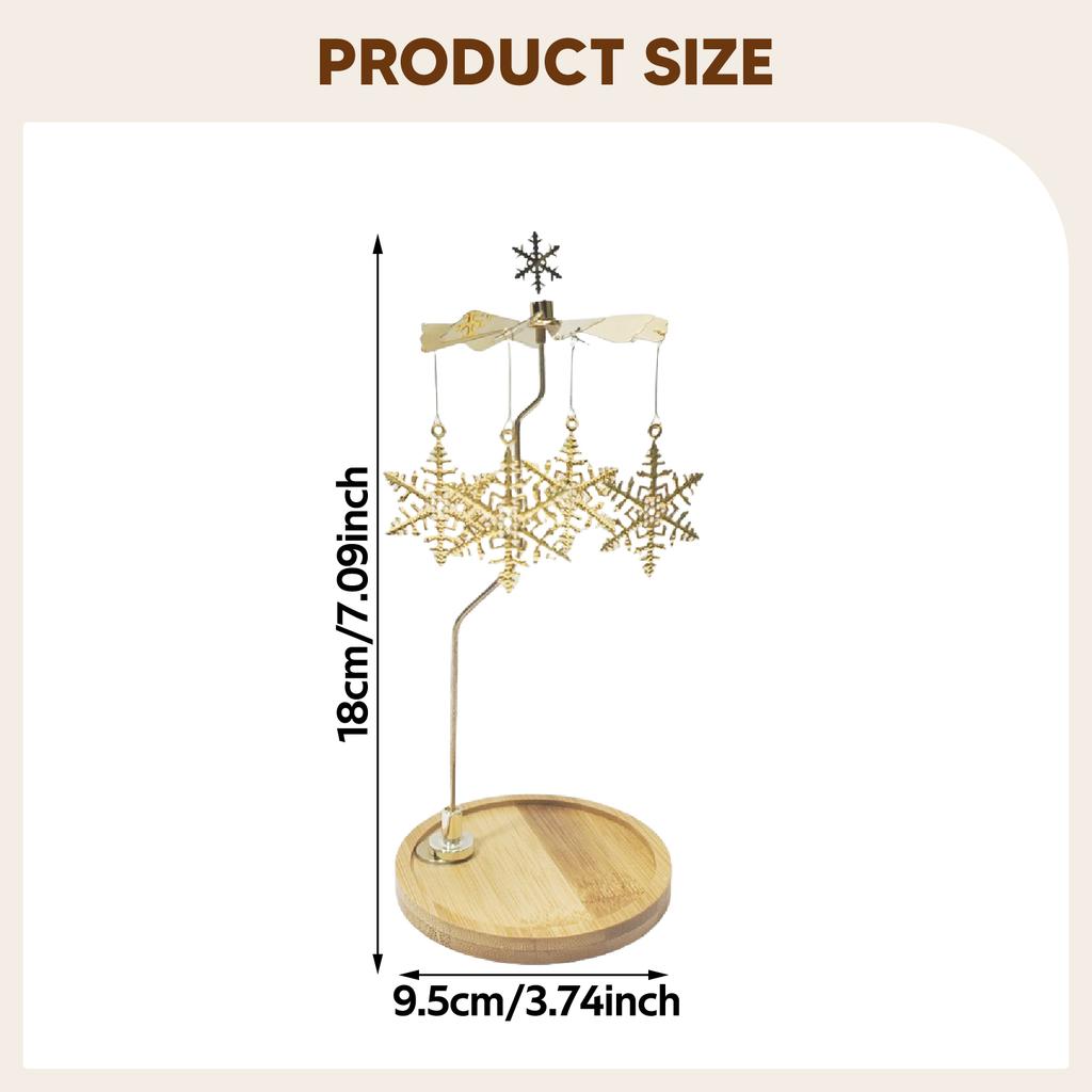 Metal Rotary Candle Holder Tea Light Candle Holder for Desktop Ornament Decor Rustic Wedding Table Decor Rotating Candlestick