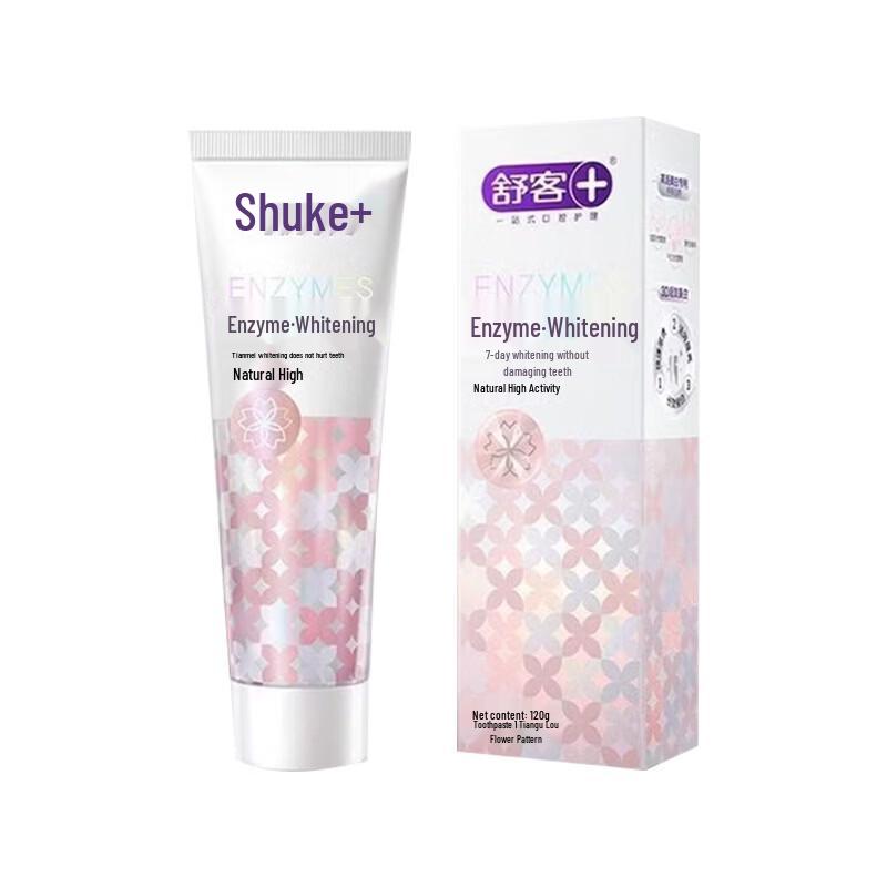 Shuke Enzyme Whitening Toothpaste with Cherry Blossom Scent