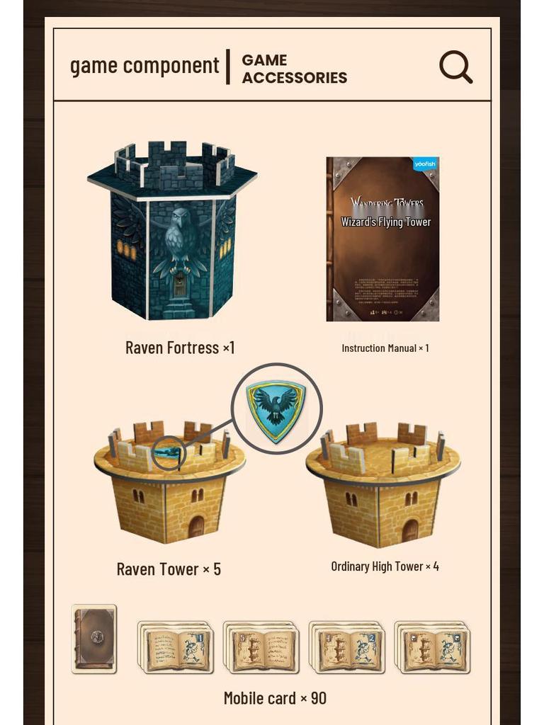 Yaofish Ray Ray's Wizard Tower: Children's Strategy Board Game, Educational Magic Toy, Perfect Birthday Gift for Ages 8+