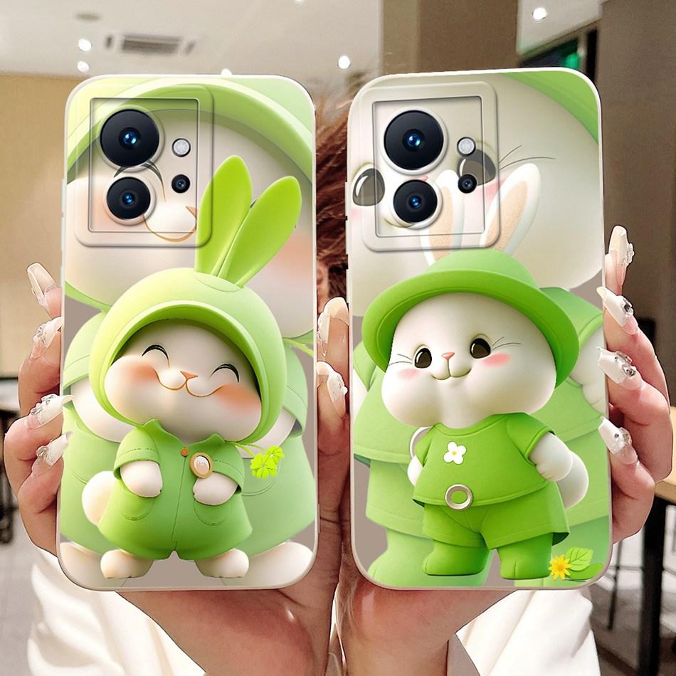 For Infinix Zero Ultra X6820 / Zero 5G 2023 X6815C X6815D Phone Case Cute Rabbit Cat Cartoon Shockproof Soft Silicone Cases