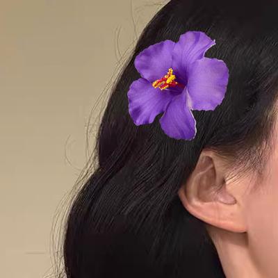 Damen Haarspange 3D Künstliche Blume Dekor Haarnadel Hinterkopf Große Haarklammer Leichtgewichtige Haaraccessoires