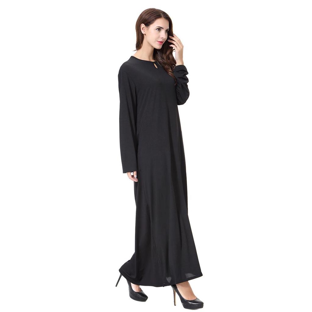 Available: Women's Solid Color Muslim Robe, Pullover Style, Popular Hot Sale