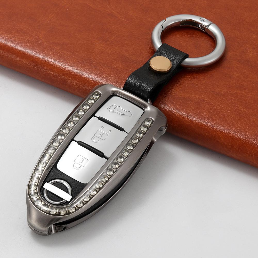 High-End Metall Autoschlüsselhülle für 21 Modelle: Sylphy, Teana, Qashqqai, Tiida