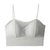 Thickened 4 Cm Chest Pad, Summer Ice Silk, Large U Back, Sling, Beautiful Back, Chest-wrapped Tube Top, No Steel Ring Backing, Underwear, Bra.