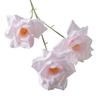 3 Heads Full Blooms Artificial Rose Flower Real Touch Faux Silk Rose Bouquet 25" Long Stem Fake Rose Flowers for Home Kitchen Party Wedding Decor