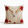 Simulated Christmas Pillow Cover Christmas Tree Soft Smooth 2D Flat Xmas Tree Pillowslip Elk Deer 45cm 17.72in