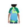 Nike Dri-FIT Performance Grafikdruck Rundhals Kurzarm T-Shirt Kinder Oberteile Pfauengrün DQ8958-365