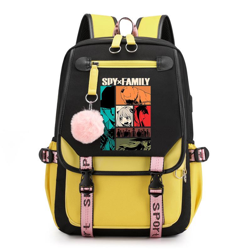 RiMan SPY x FAMILY Spy Play House Backpack Junior High School Student Personality Trend College Style School Bag