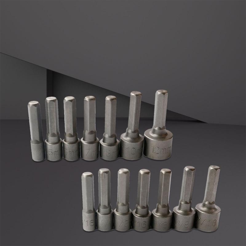 Precise Engineered Hexagonal Handle Socket Extension Rod Pneumatic Screwdriver Suitable for Tool Repairs DIYer Projects