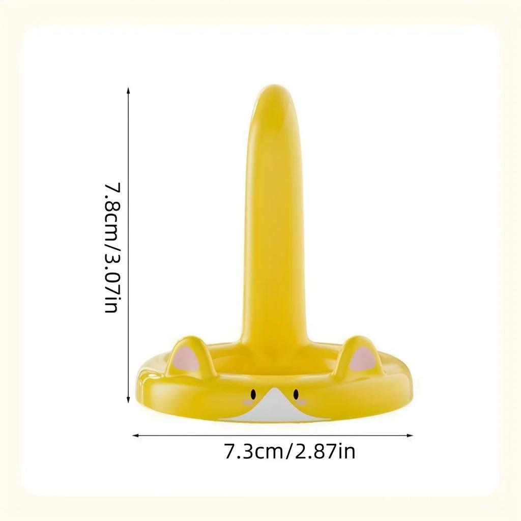 Creative Cat Phone Stand, Cute Plastic Cartoon Holder, Hands Free Horizontal Vertical Stand for Eating Watching, Free Sticker