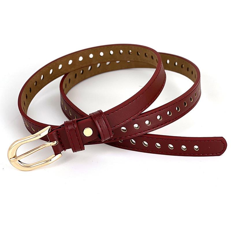 Leather Belt Vintage Women Versatile Decorative Waistband Casual Jeans Strap
