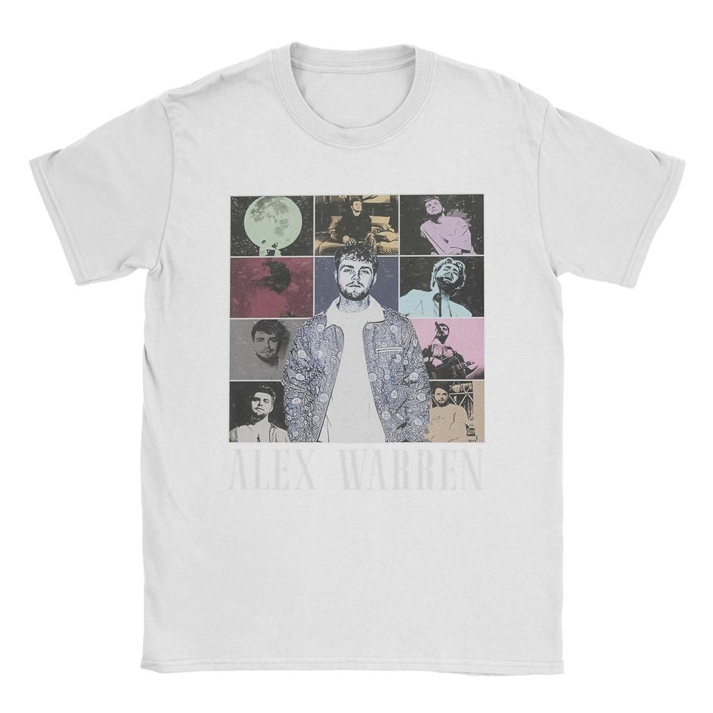 Alex Warren Tour Music  TShirts Men  Amazing Pure Cotton Tee Shirt Round Collar Short Sleeve T Shirt Gift Idea Clothes