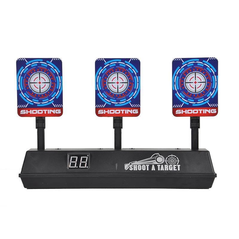 Electronic Auto-Reset Scoring Target for Battle and Practice with Soft Bullets