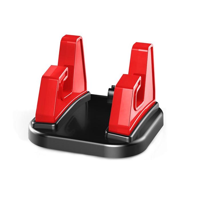 

Вращающийся на 360 градусов автомобильный держатель для телефона, силиконовый кронштейн для приборной панели, подставка для телефона, автомобильная приборная панель, GPS, устойчивая поддержка телефона красный